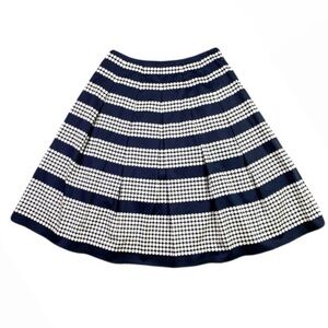 TALBOTS Polka Dot Striped A-Line Skirt Size 4